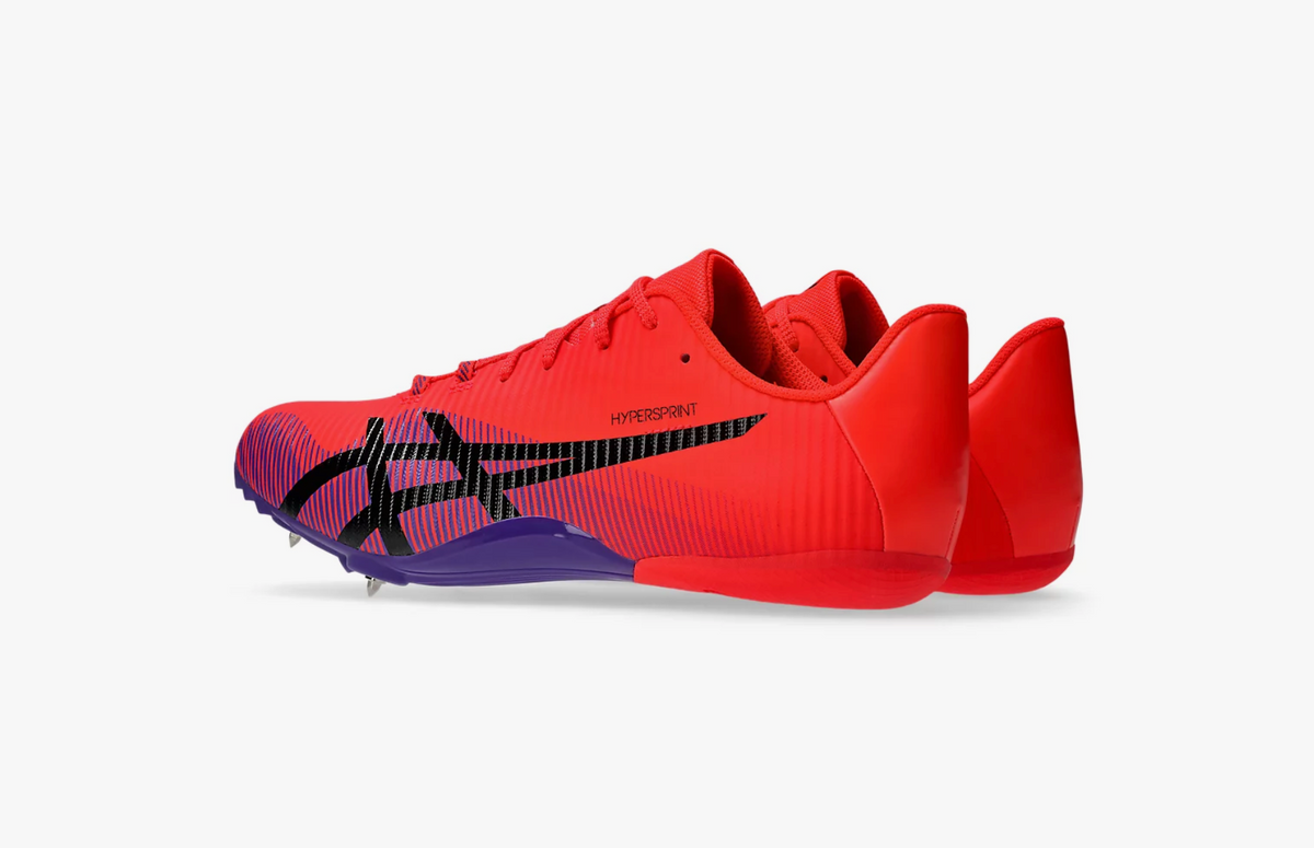 Asics Hypersprint 8 Unisex Sprint Spike - Flash Red/Black - (1093A197-600)
