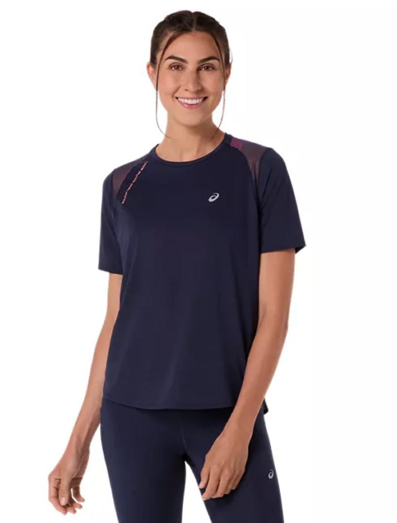 ASICS Women's Road SS Top Midnight (2012D371)