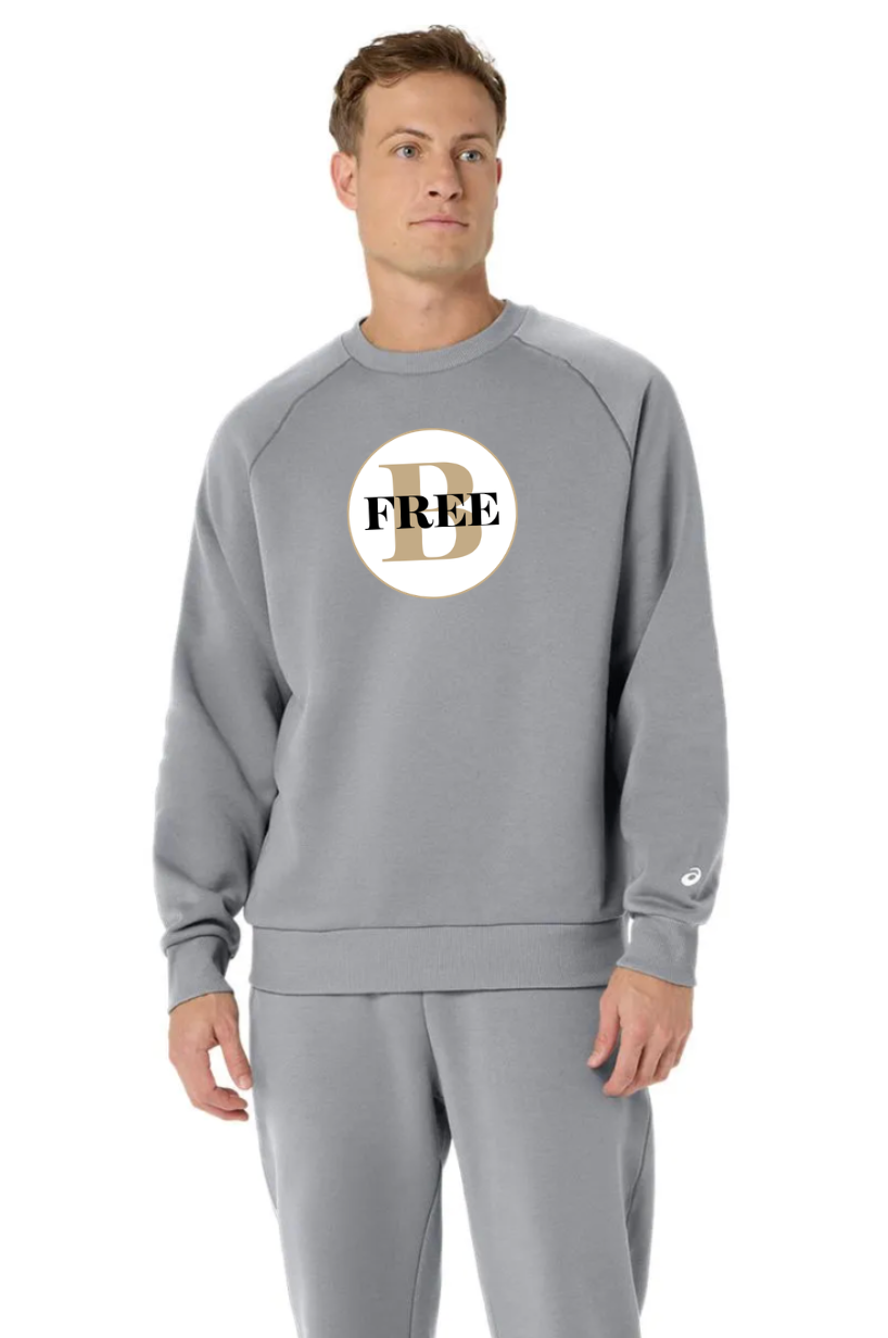 BFREE Wellness, Inc. FRR - ASICS Unisex Fleece Crewneck Sweatshirt Grey Heather (2031F469)
