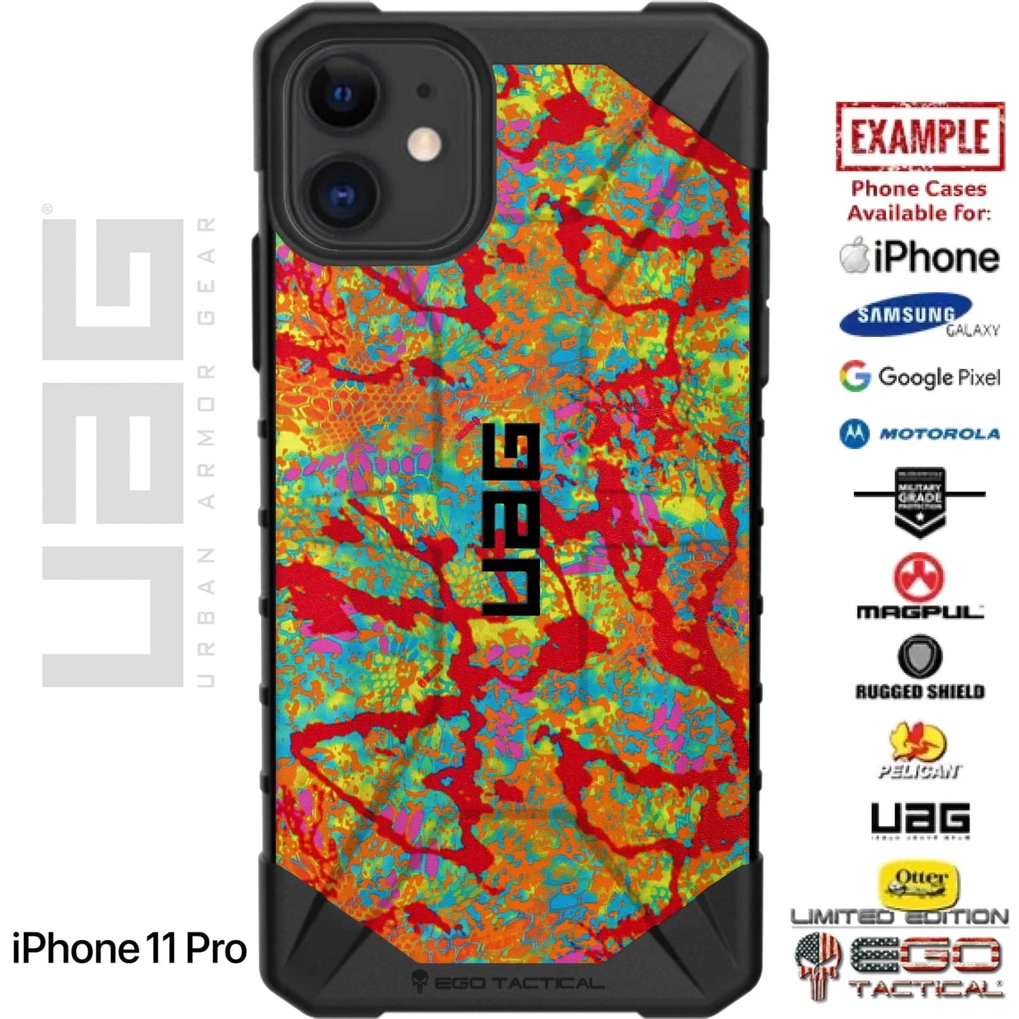 Kryptek Obskura Loki Official Camouflage Pattern Custom Printed Case Design for Apple, Samsung, Google & Motorola Phone Models
