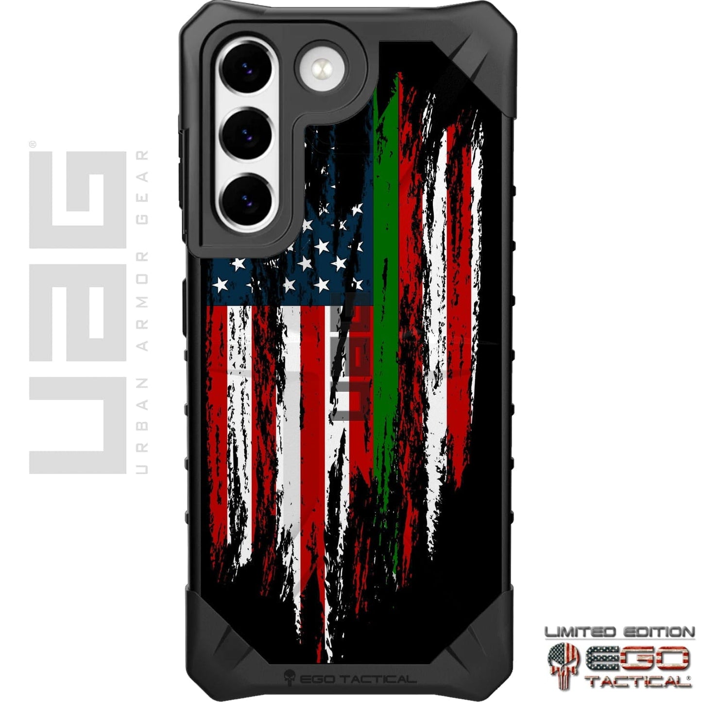 Assorted Thin Line Tattered & Torn Reversed US Flag Custom Printed Case Design for Apple, Samsung, Google & Motorola Phone Models