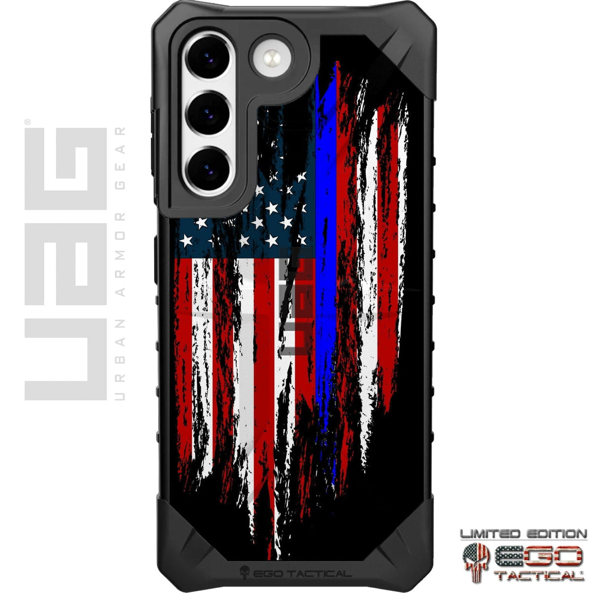 Assorted Thin Line Tattered & Torn Reversed US Flag Custom Printed Case Design for Apple, Samsung, Google & Motorola Phone Models