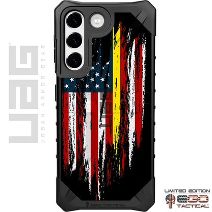 Assorted Thin Line Tattered & Torn Reversed US Flag Custom Printed Case Design for Apple, Samsung, Google & Motorola Phone Models