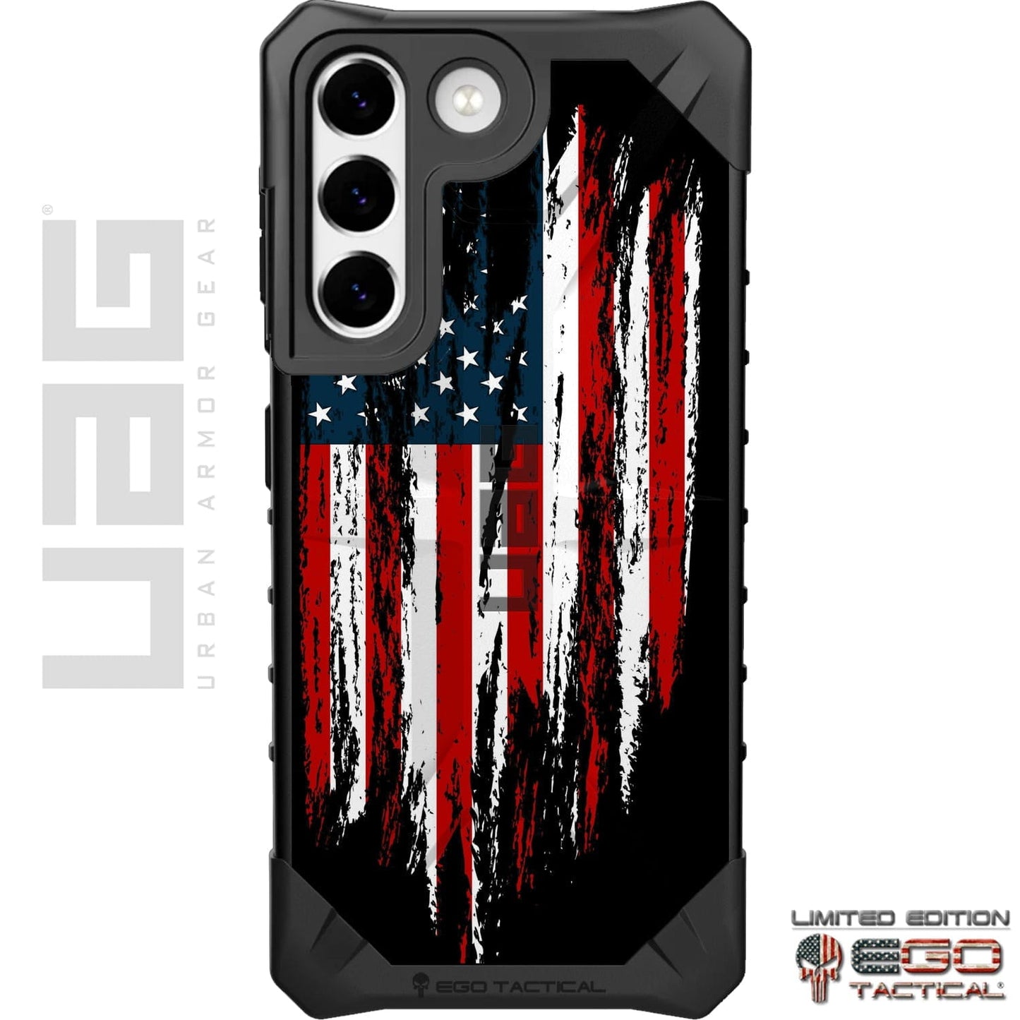 Tattered & Torn Reversed US Flag Custom Printed Case Design for Apple, Samsung, Google & Motorola Phone Models