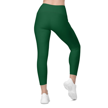 GymBumUK Forest Green Pocket Leggings
