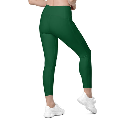 GymBumUK Forest Green Pocket Leggings