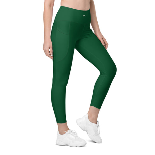 GymBumUK Forest Green Pocket Leggings