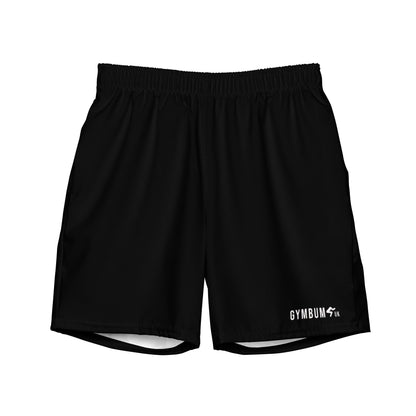 GymBumUK Jet Black Men's Swim Shorts