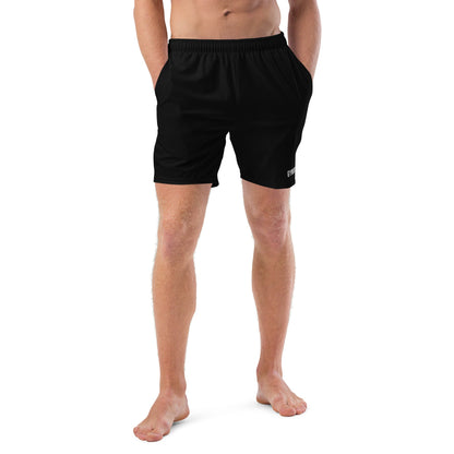 GymBumUK Jet Black Men's Swim Shorts
