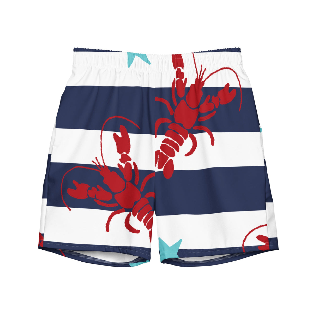 GymBumUK Navy Stripe Men's Swim Shorts