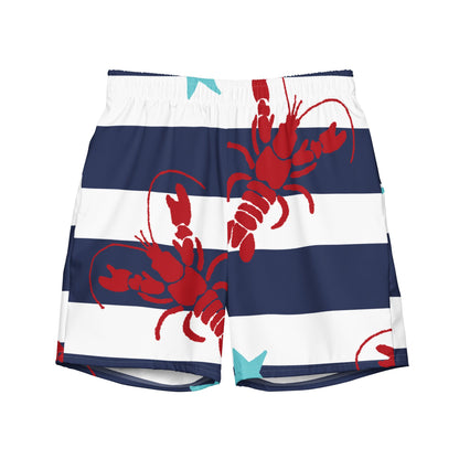GymBumUK Navy Stripe Men's Swim Shorts
