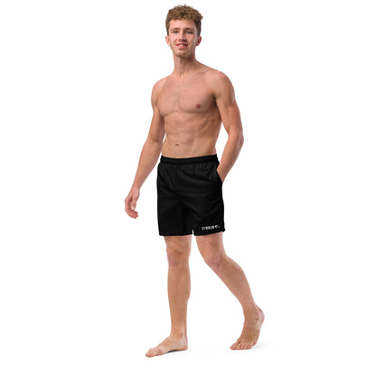 GymBumUK Jet Black Men's Swim Shorts