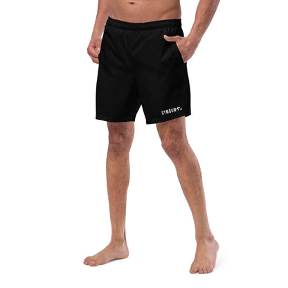 GymBumUK Jet Black Men's Swim Shorts