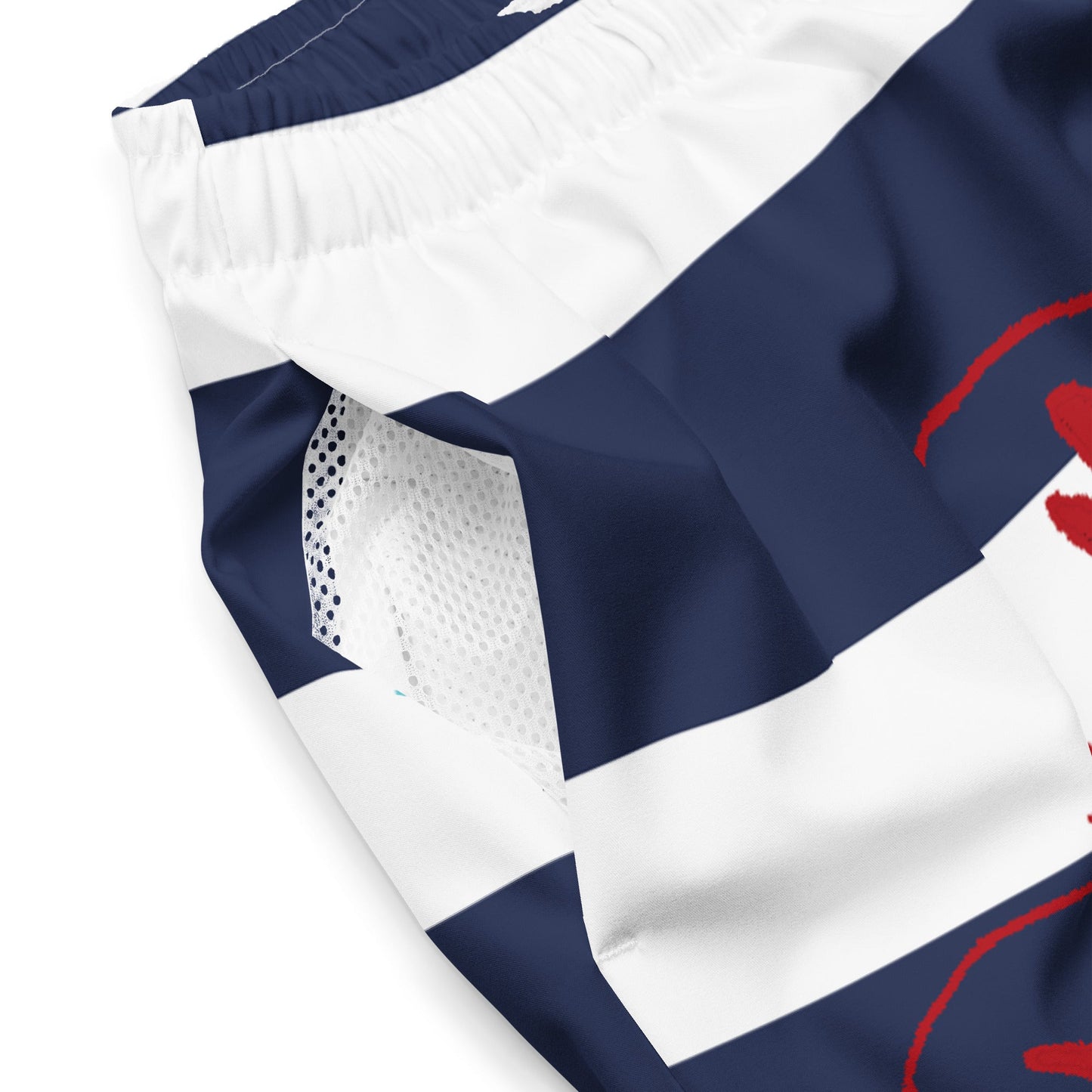 GymBumUK Navy Stripe Men's Swim Shorts