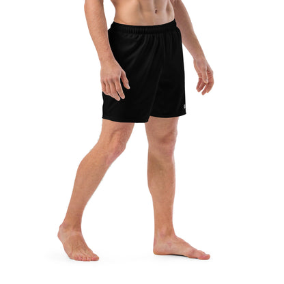 GymBumUK Jet Black Men's Swim Shorts