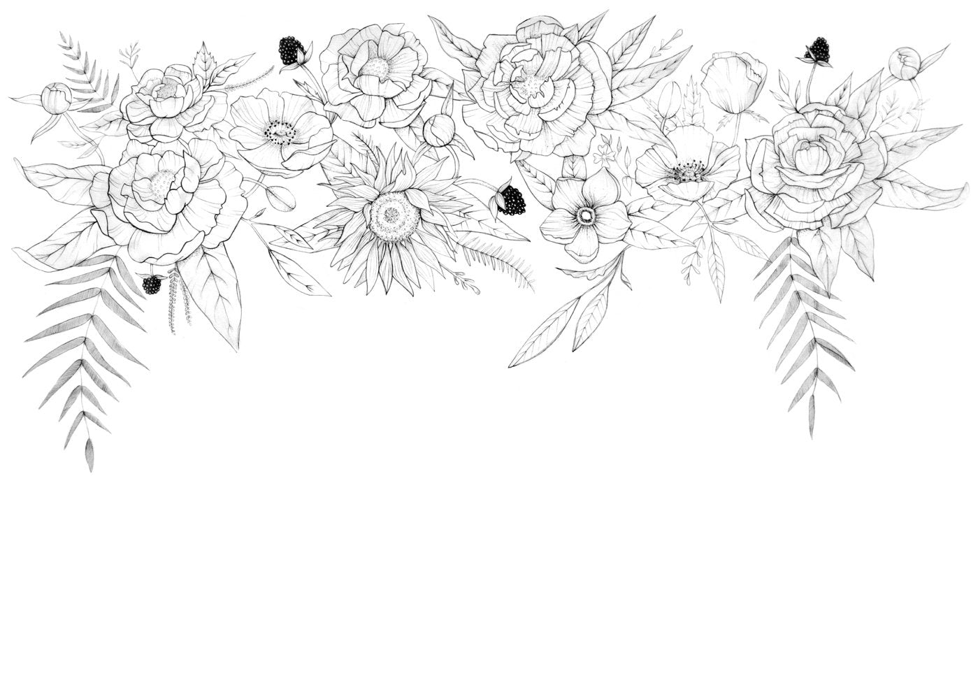 Blooming Garland Mural