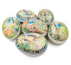 Beatrix Potter Classic German Paper Mache Fillable Eggs