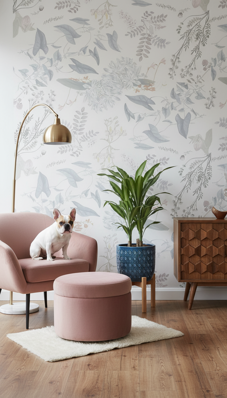 Breezy Botanical Mural