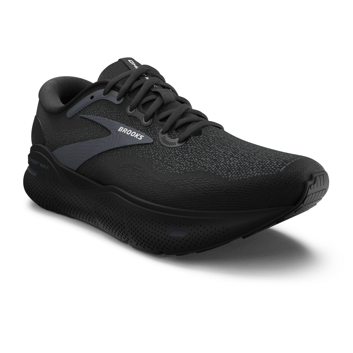 Brooks Mens Ghost Max- Black/Black/Ebony (1104061D020)