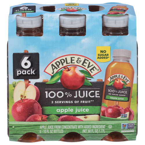 Apple & Eve Apple 100% Juice 6 - 10 fl oz Bottles - 60 FZ 4 Pack