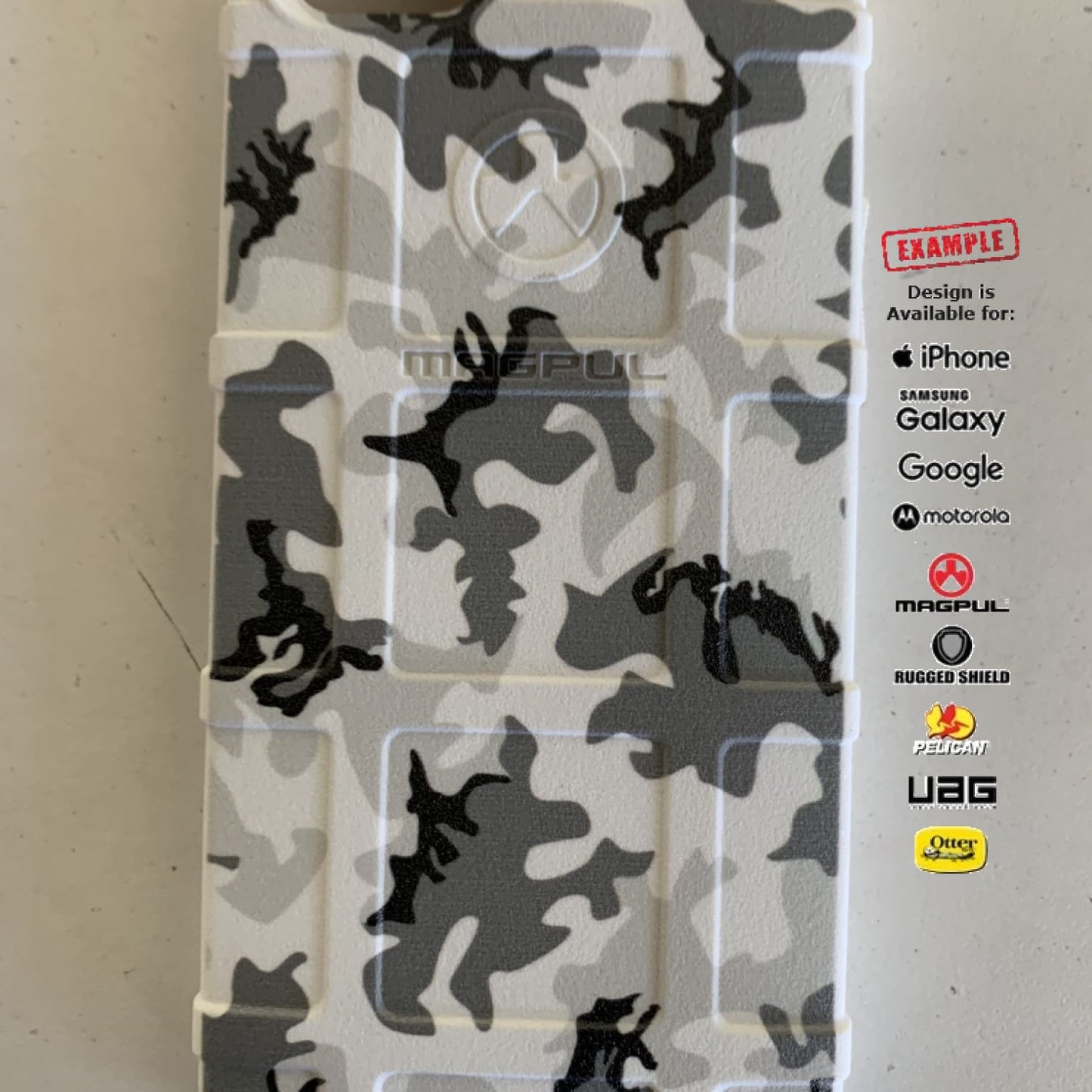 CLEARANCE - Magpul Industries Custom UV-Laser Printed MAG484 Apple iPhone 6/6s ONLY snow camp Custom Printed Phone Case EGO98