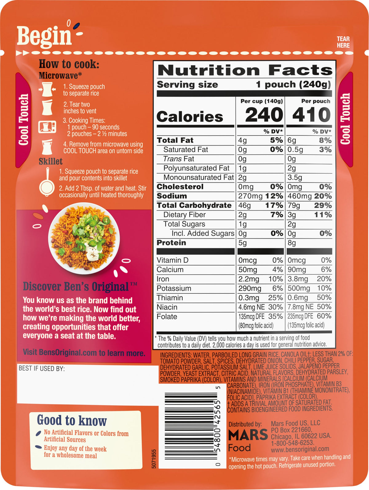 Ben's Original Spicy Mexican Ready Rice  - 8.5 OZ 12 Pack