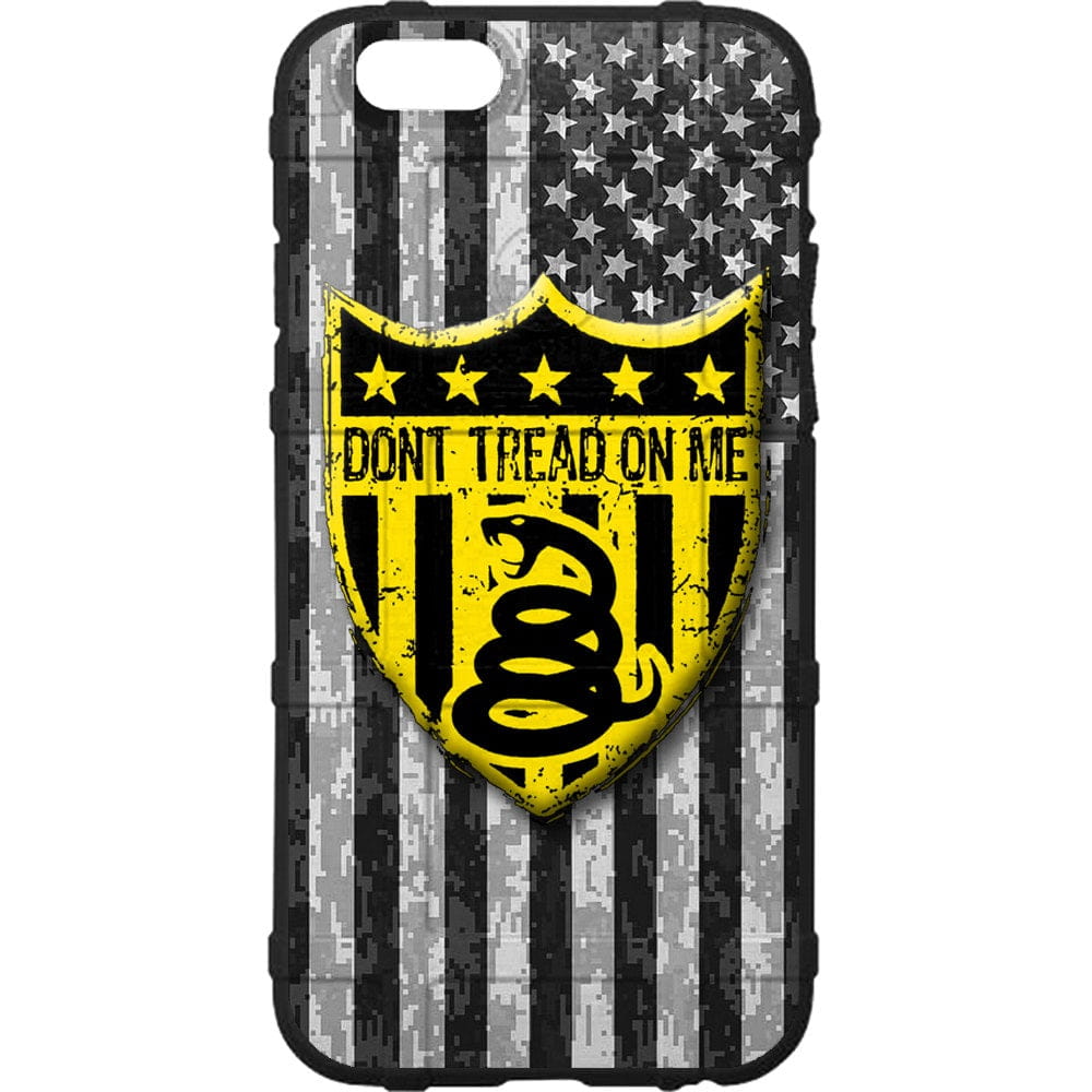 Don't Tread on Me Subdued Shield Custom Printed Case Design for Apple, Samsung, Google & Motorola Phone Models
