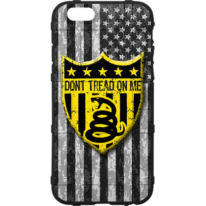 Don't Tread on Me Subdued Shield Custom Printed Case Design for Apple, Samsung, Google & Motorola Phone Models