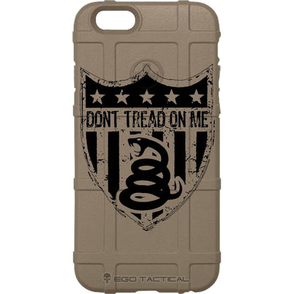 Don't Tread on Me Subdued Shield Custom Printed Case Design for Apple, Samsung, Google & Motorola Phone Models