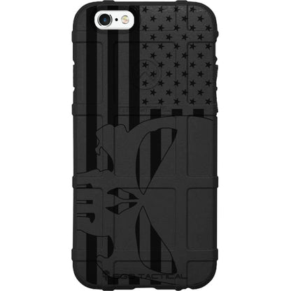 US American Flag Subdued Black Print Sideways Punisher Custom Printed Case Design for Apple, Samsung, Google & Motorola Phone Models