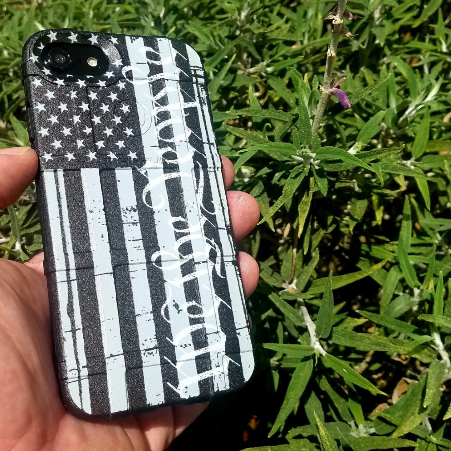 We the People Assaulting Forward Tattered Subdued Flag Custom Printed Case Design for Apple, Samsung, Google & Motorola Phone Models