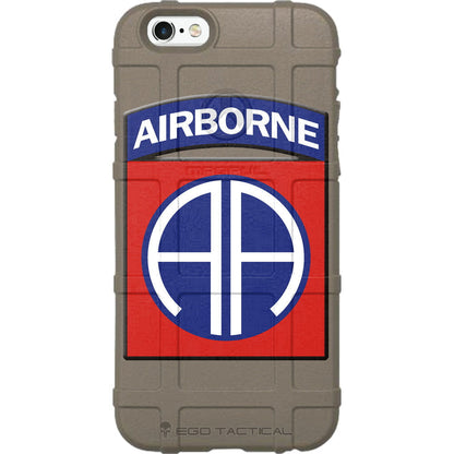 US Army 82nd Airborne Division Patch Red/Blue Custom Printed Case Design for Apple, Samsung, Google & Motorola Phone Models