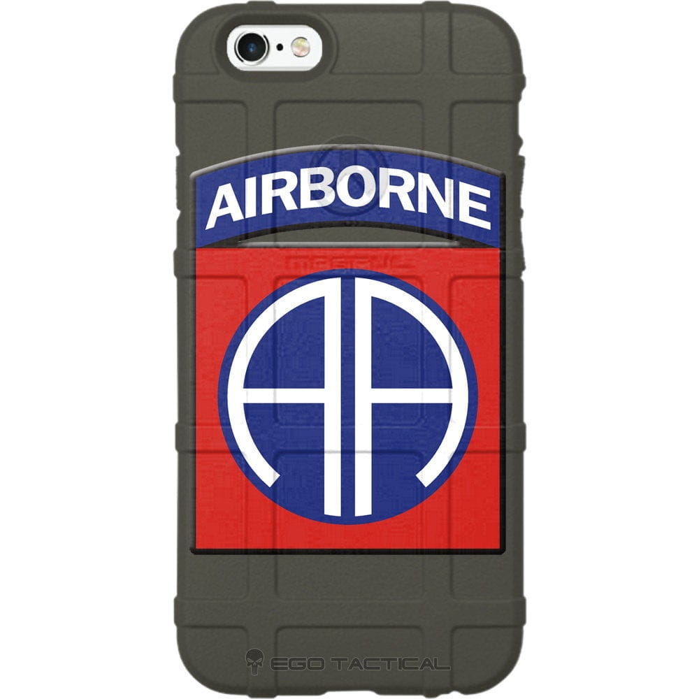 US Army 82nd Airborne Division Patch Red/Blue Custom Printed Case Design for Apple, Samsung, Google & Motorola Phone Models
