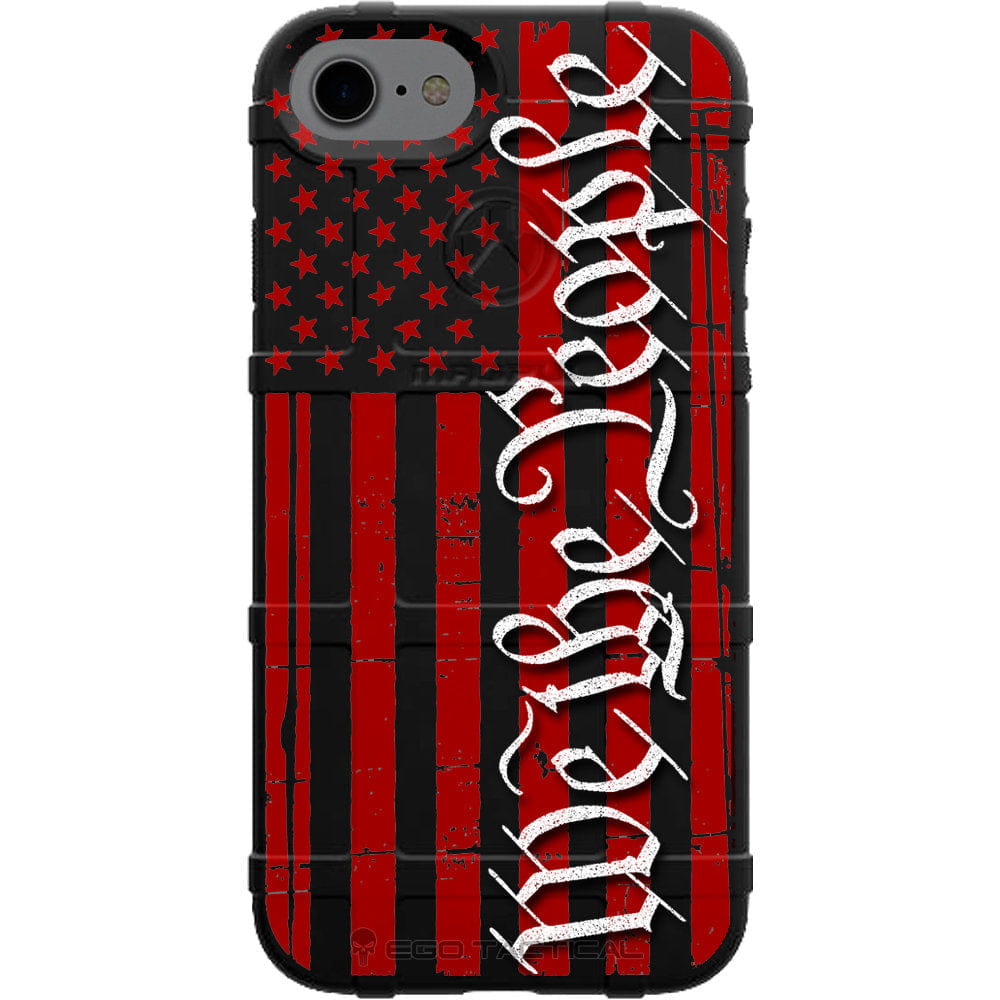 We the People Assaulting Forward Tattered Subdued Flag Custom Printed Case Design for Apple, Samsung, Google & Motorola Phone Models