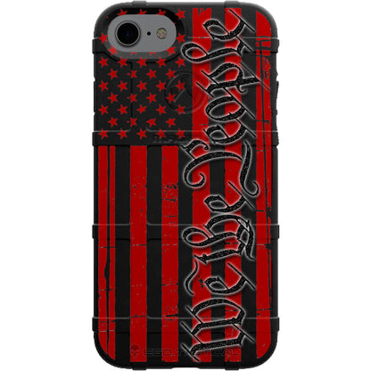 We the People Assaulting Forward Tattered Subdued Flag Custom Printed Case Design for Apple, Samsung, Google & Motorola Phone Models