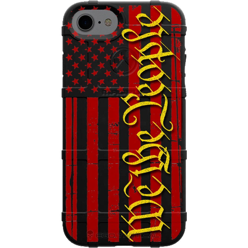 We the People Assaulting Forward Tattered Subdued Flag Custom Printed Case Design for Apple, Samsung, Google & Motorola Phone Models