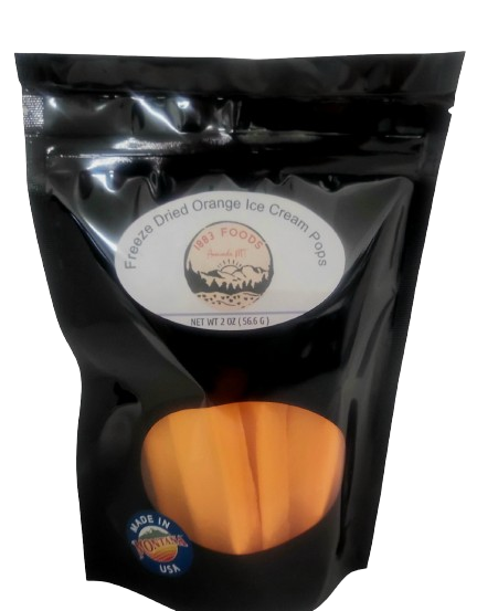 1883 Foods Freeze Dried Orange Cream Pops - 2 OZ 12 Pack