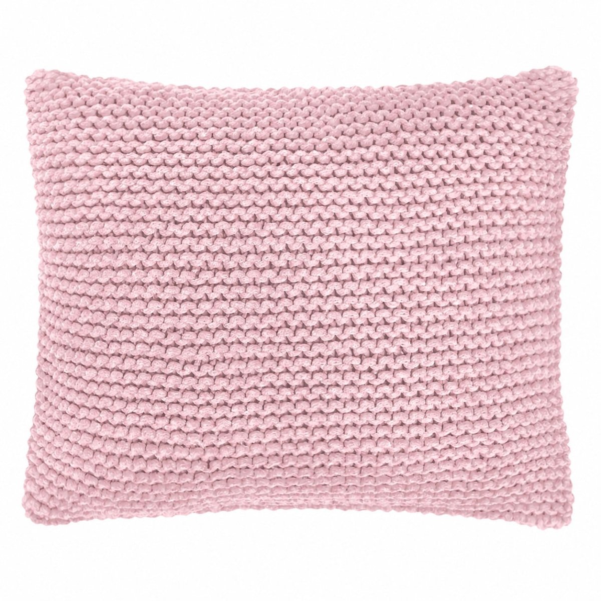 Knitted Square Cushion | POWDER PINK