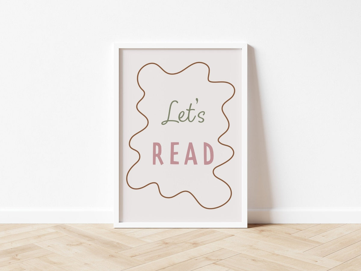 Let's Read - Wavy Edition - Fine art print