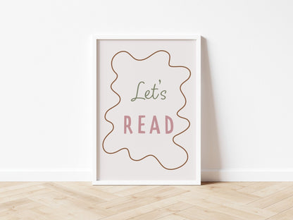Let's Read - Wavy Edition - Fine art print