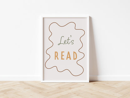 Let's Read - Wavy Edition - Fine art print