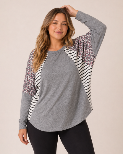 Mixed Muse Oversized Dolman Sleeve Tunic