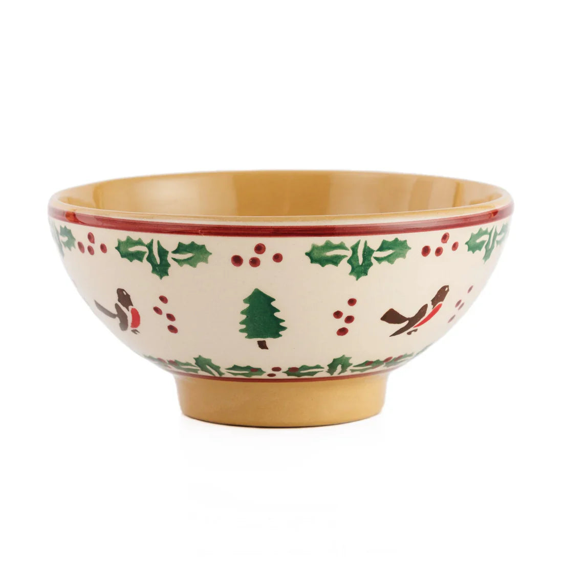 Nicholas Mosse - Medium Bowl, Winter Robin (retired)