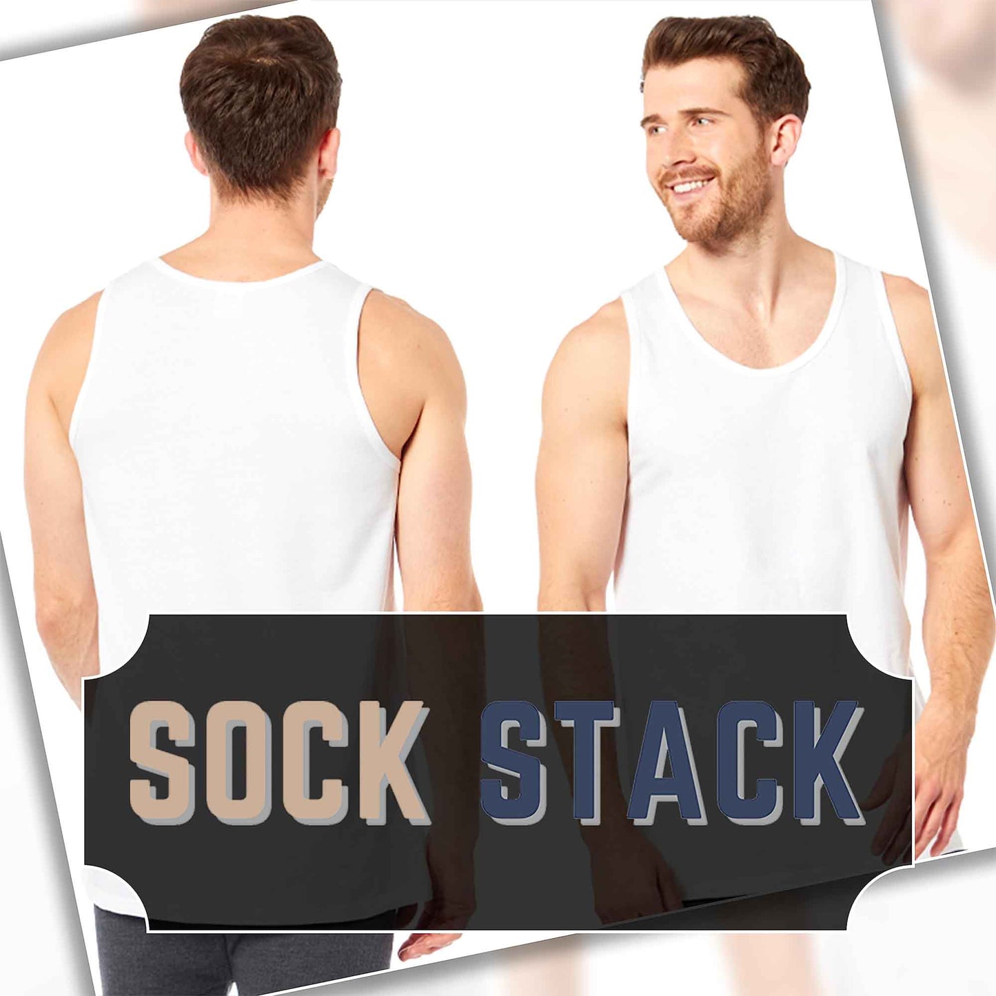 Pack of 6 Men's Cotton Blend Gym Muscle Vests