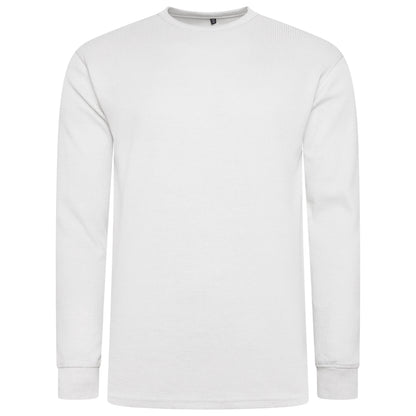 One Brand Crew Neck Waffle Knit T-Shirt