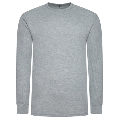 One Brand Crew Neck Waffle Knit T-Shirt
