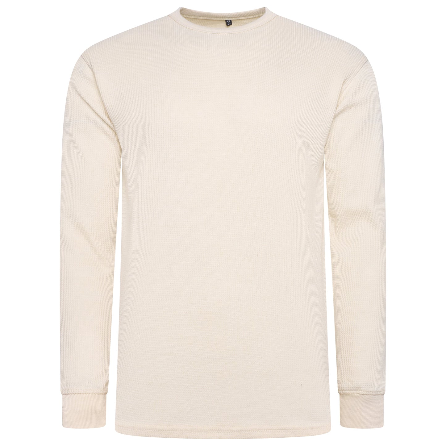 One Brand Crew Neck Waffle Knit T-Shirt