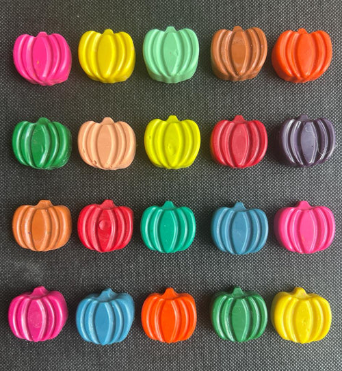 Beeswax Small Pumpkin Crayons - Box of 10