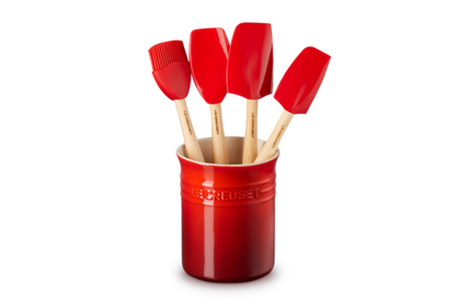 Le Creuset - Classic Utensil Crock with 5 Craft Spatulas