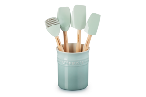 Le Creuset - Classic Utensil Crock with 5 Craft Spatulas